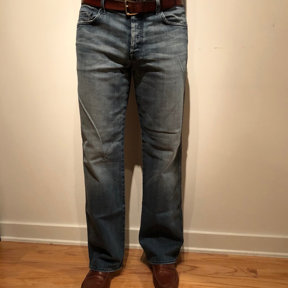 7 For All Mankind Distressed A Pocket Relaxed Jean